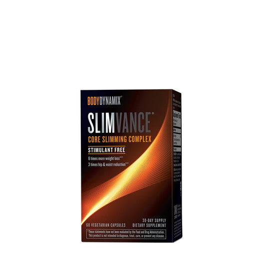 BodyDynamix Slimvance Core Slimming Complex Supplements | Supports Reduction in Body Fat and Increased Energy | Achieve Weight Loss Goals | Stimulant Free Vegetarian Formula | 60 Capsules