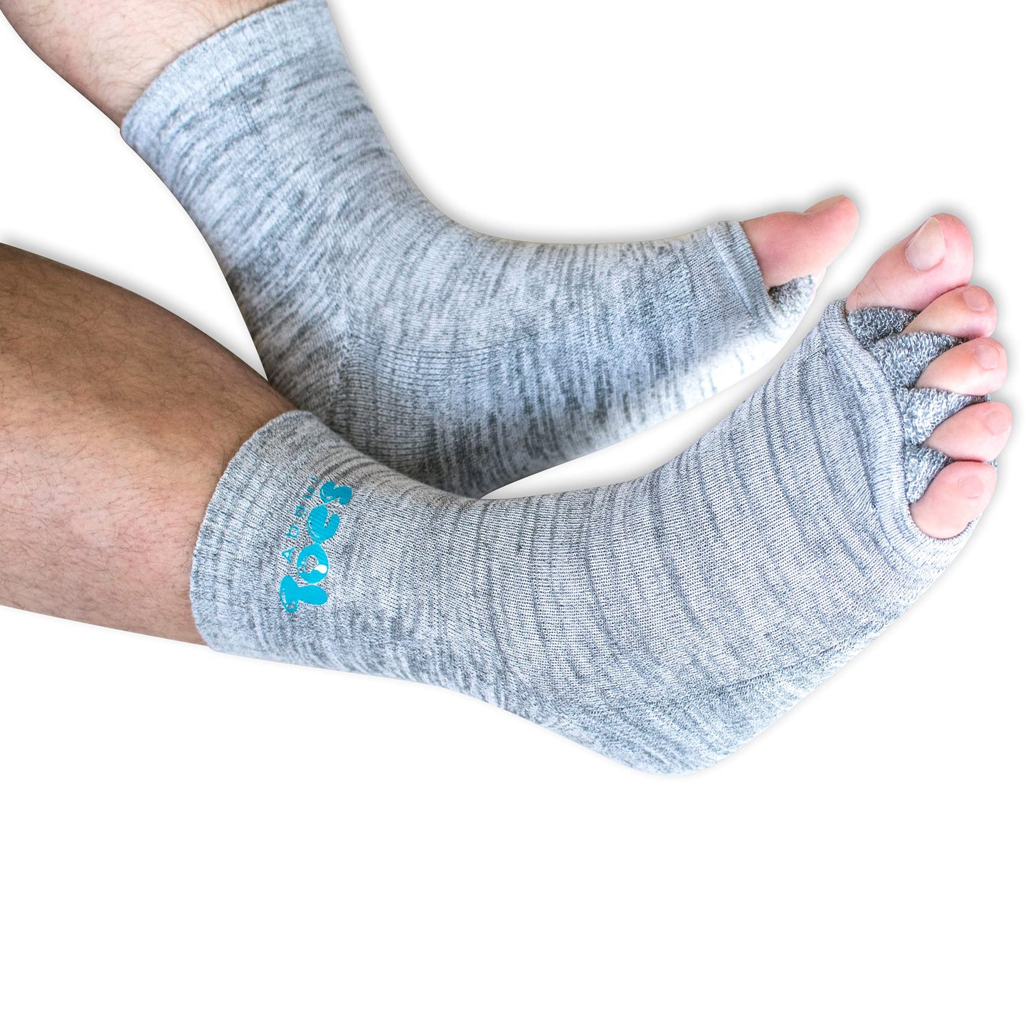 Toe Separator Socks - Bamboo Foot Alignment Socks for Women & Men - Toe Separators for Plantar Fasciitis Bunions - Yoga Sports Gym Massage Toe Spacer Socks for Foot Alignment - Pedicure Socks