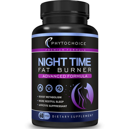 Night Time Weight Loss Pills -Carb Blocker Appetite Suppressant with Melatonin-Fat Burner Diet Pills that Work Fast for Women-Nighttime Metabolism Booster-Overnight Fat Burning Pills-1 Pack